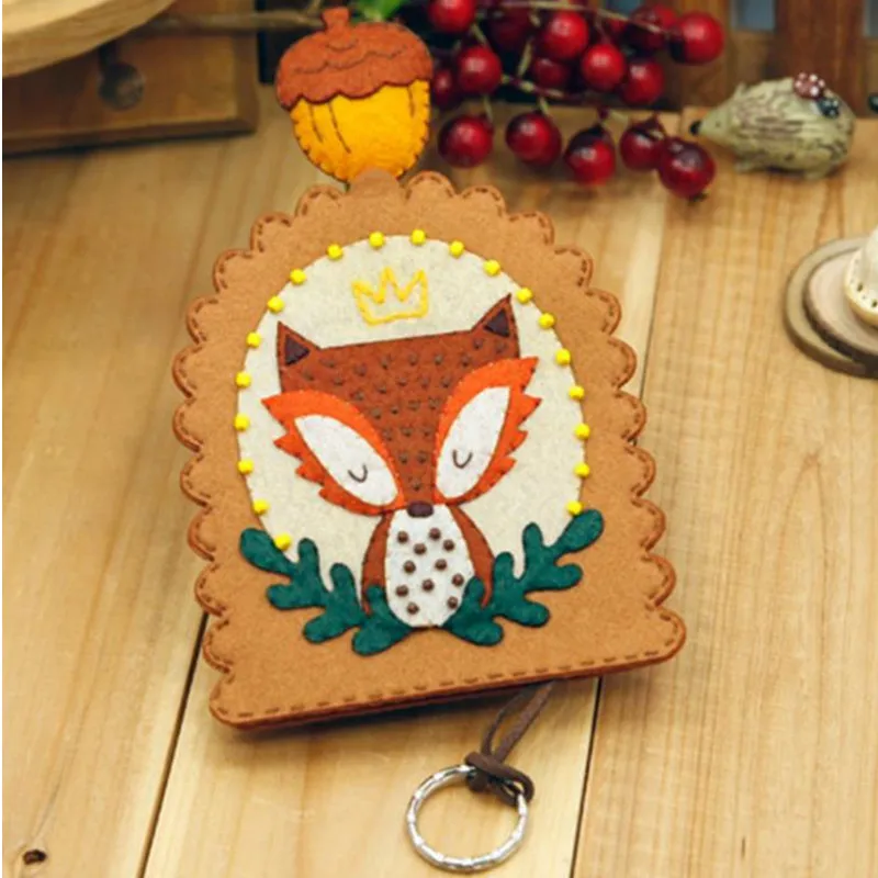 Войлок Diy ремесло брелок лиса войлок ткань ручной работы нетканый процесс многократности для домашнего украшения войлочный материал DIY посылка