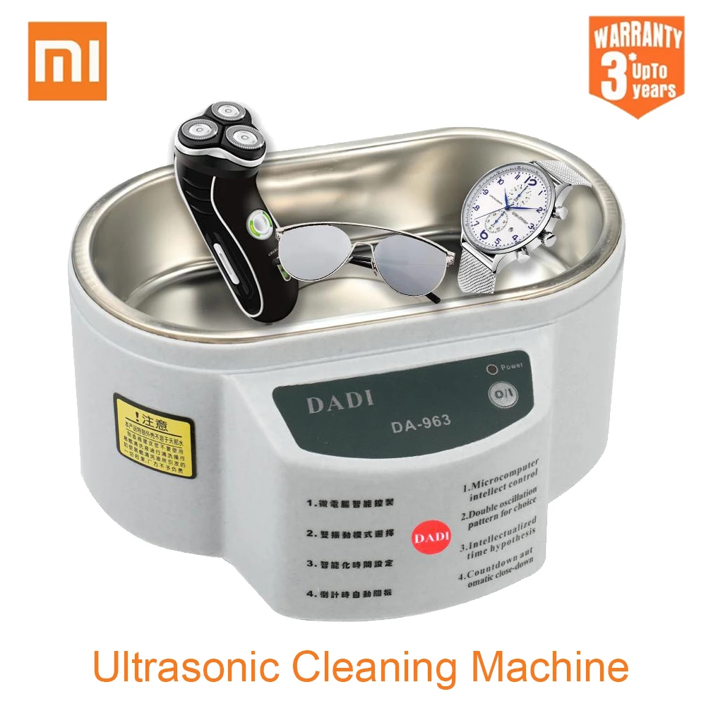 

Xiaomi Ultrasonic Cleaner 600ml Bath Jewelry Glasses Circuit Board Ultrasound Sterilizing Cleaning Machine