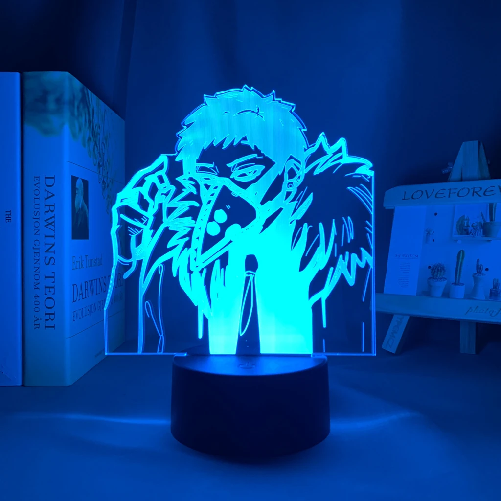

My Hero Academia Overhaul 3d Lamp Anime Table Beside Lamp for Bedroom Decoration Birthday Gift Overhaul Led Night Light