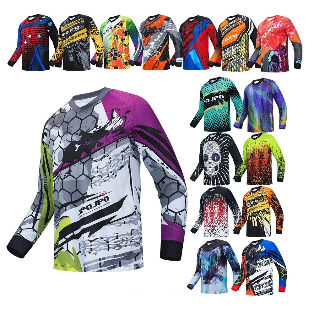 

2021 Cycling Jersey Men Sport Long Sleeve bicycle Jersey Tops Quick dry Racing Motocycle MTB Sport Bike Shirts Top Maillot