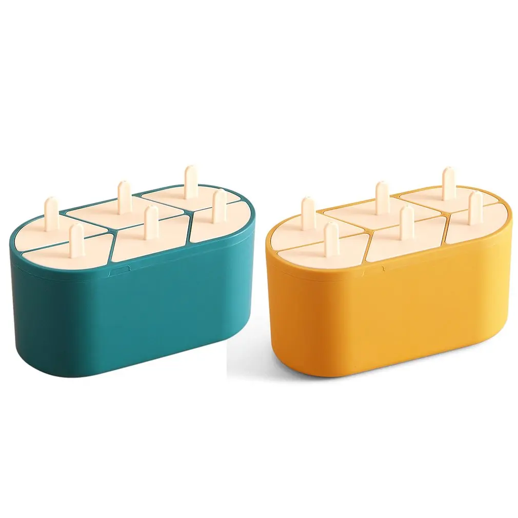 

Ice Cream Mold 6-hole Design Small Pudding Mold Environmentally Friendly And Non-Toxic Ice Cream Mold