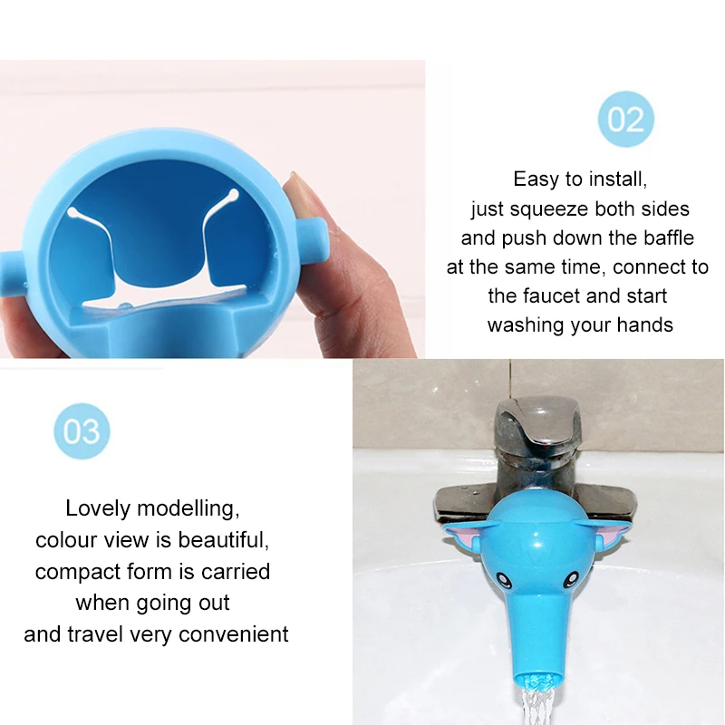 1pcc высокоэластичный силиконовый удлинитель водяного крана раковина для детей