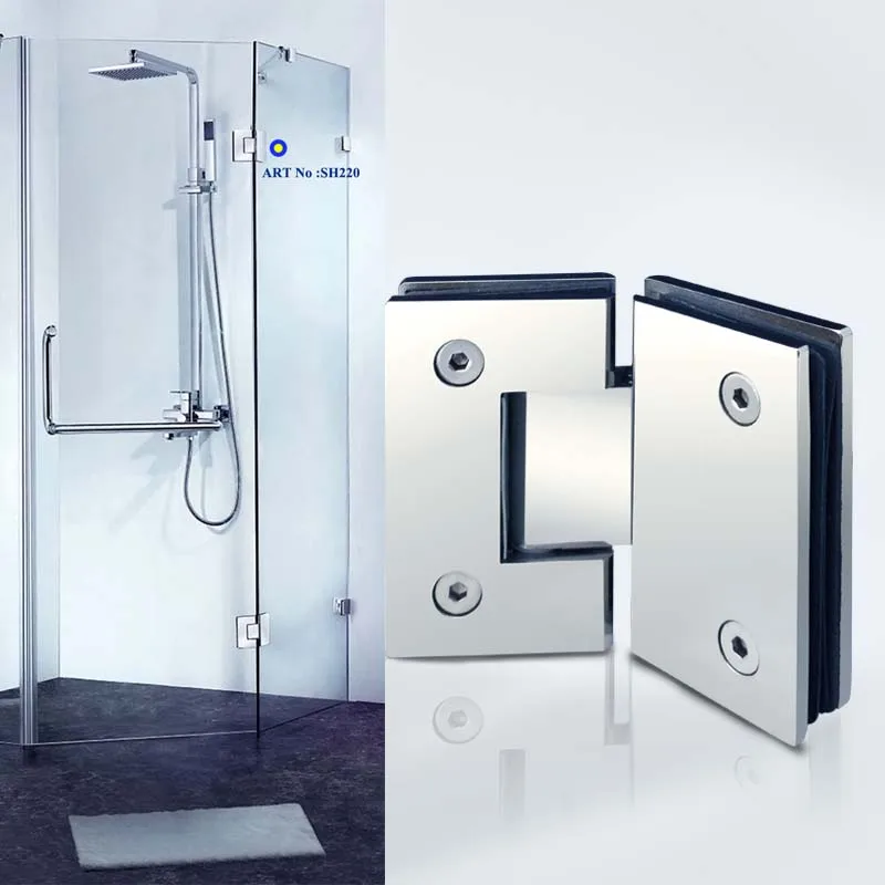 304 нержавеющая сталь стеклянная дверная петля 135 градусов душевая комната фитинг