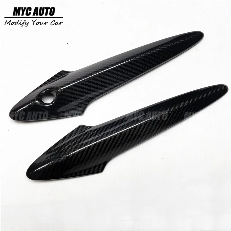 With 1 key hole Для Honda Civic FN FK FN2 типа R углеродное волокно наружные дверные ручки крышки Накладка 2006 2007 2008 2009 2010 2011 евро Civic только в том случае - Цвет: With 1 key hole