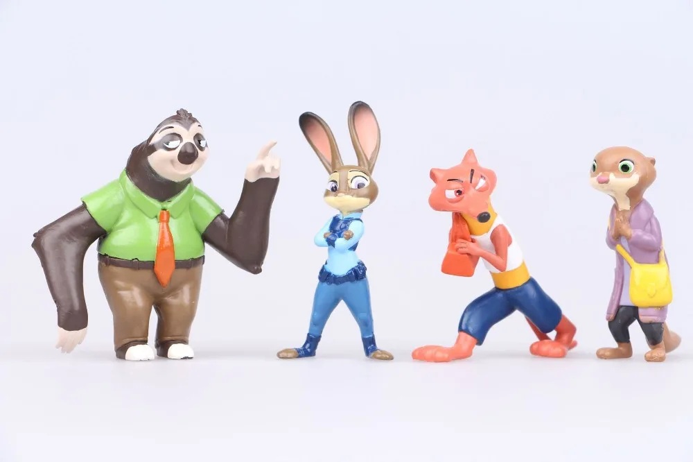 12 шт./компл. Disney Pixar игрушка Зоотопия животропическая Модель ПВХ экшн фигурка