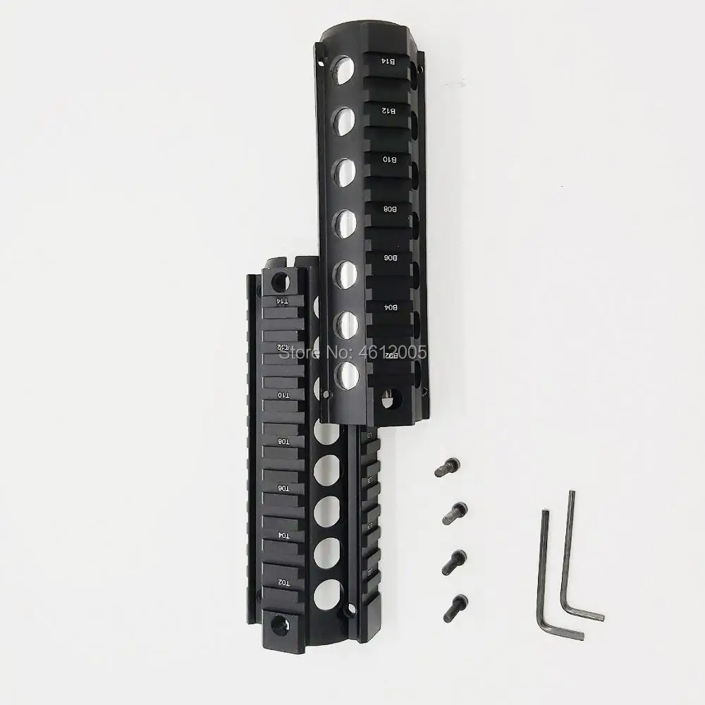 AR-15 падение в Quad Rail Два шт AR 15 Handguard алюминий 6,7 дюймов для M4 M16 AR15 Handguard