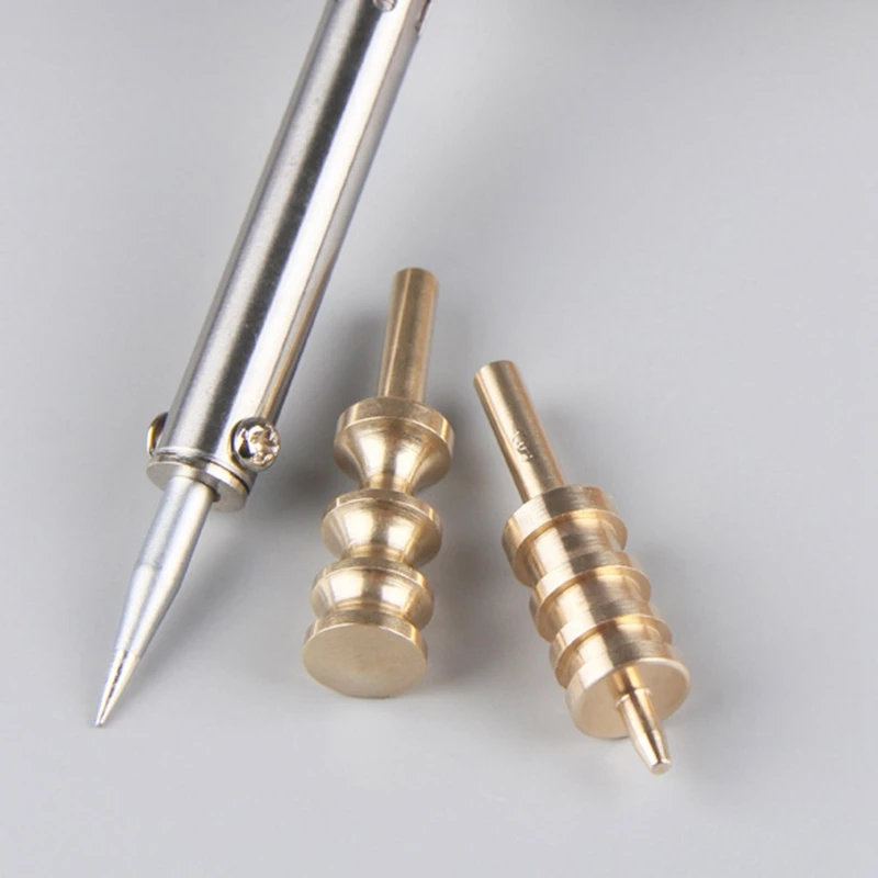 Горячие кожаные кромки инструменты твердая латунь паяльная маркировка железа