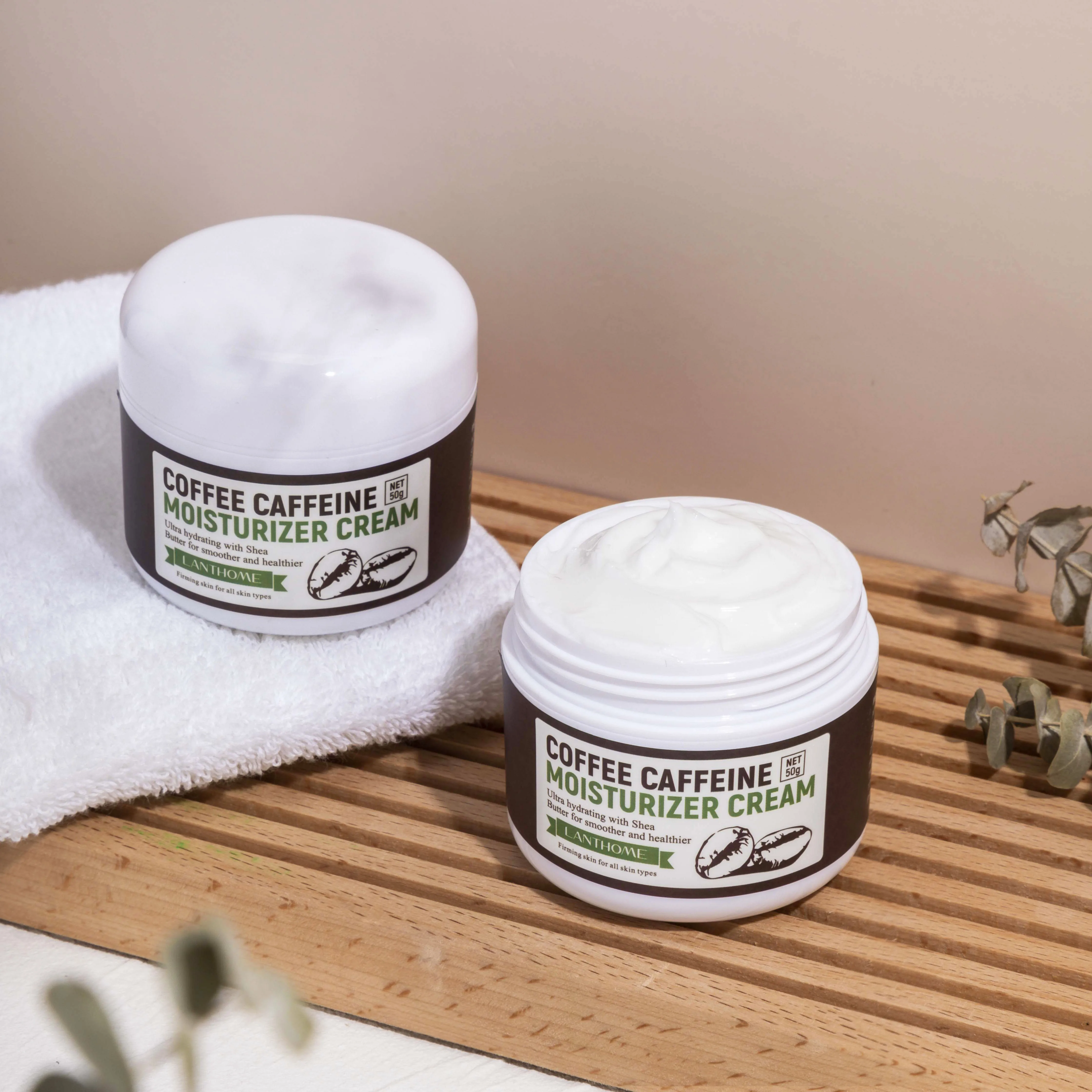 

Увлажняющий крем Firstsun с кофеином питает против морщин, против старения, увлажняющий отбеливающий крем против отечности 50 г