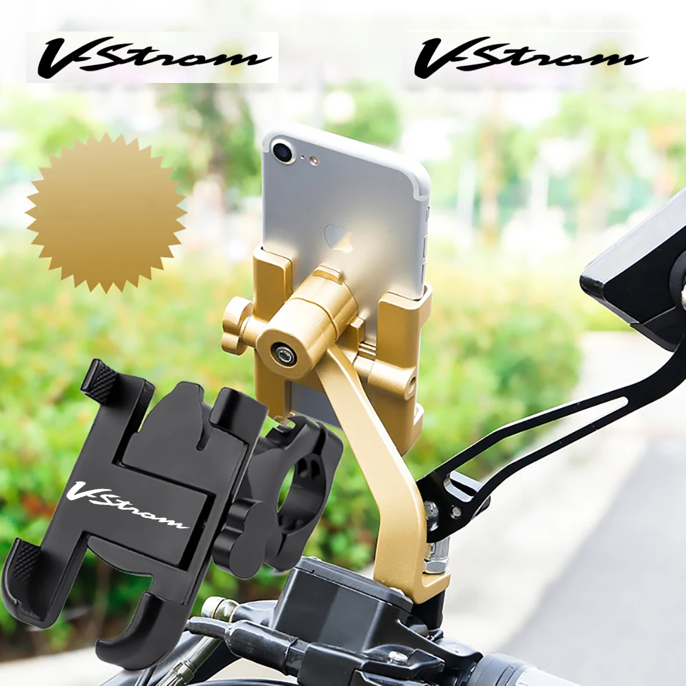 For Suzuki VStrom 1000 DL1000 V-Strom 1000XT  Motorcycle Universal Alloy Phone Holder Motorcycle Handlebar For 650 V-Strom650