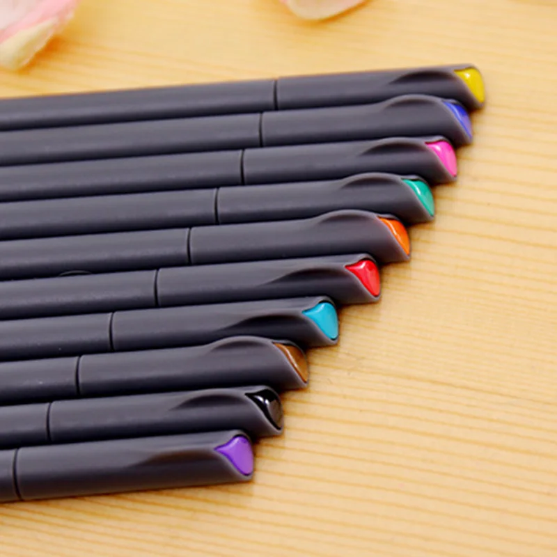 

10 Pcs/Lot Colored Gel Pens Cute Stationary Papelaria Water Color Gel Pens for Writing Chancery Office School Supplies Supply