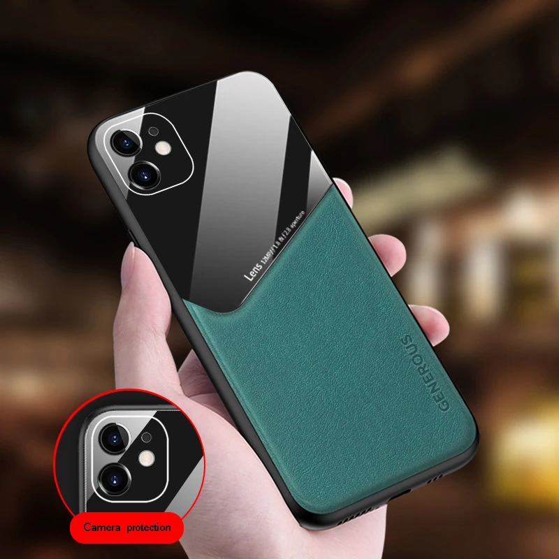 Чехол Funda для iPhone 12 Pro Max 11 XS XR 6 6S 7 8 Plus деловой чехол из искусственной кожи