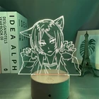 Аниме Haikyuu Kenma Kozume Кот Светодиодная лампа для детской спальни украшение подарок на день рождения изменение цвета 3d свет манга Haikyu