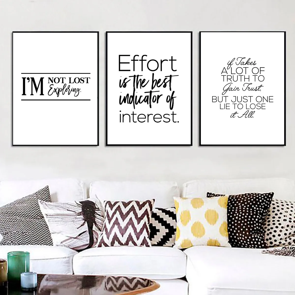 Вдохновляющие современные фразы холст художественный постер слова печать на