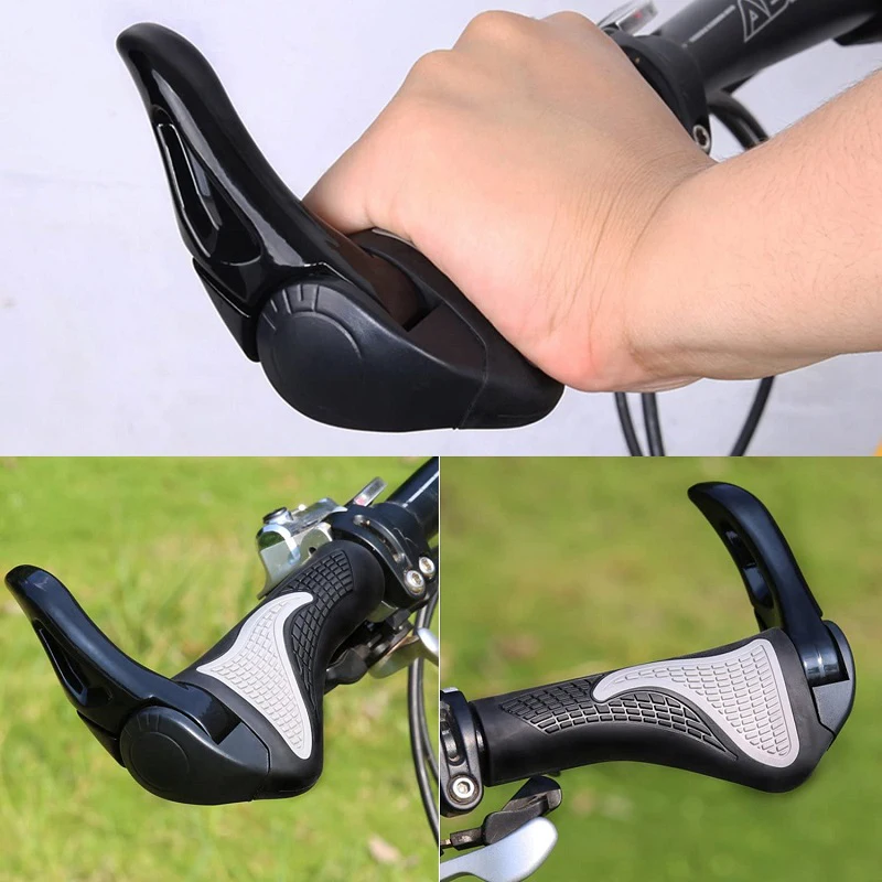 

Cycling Handlebar Cover Ergonomic Rubber Non Slip Handlebar Shock Absorber Mountain Bike Horn Handlebar Bicycle Accessories