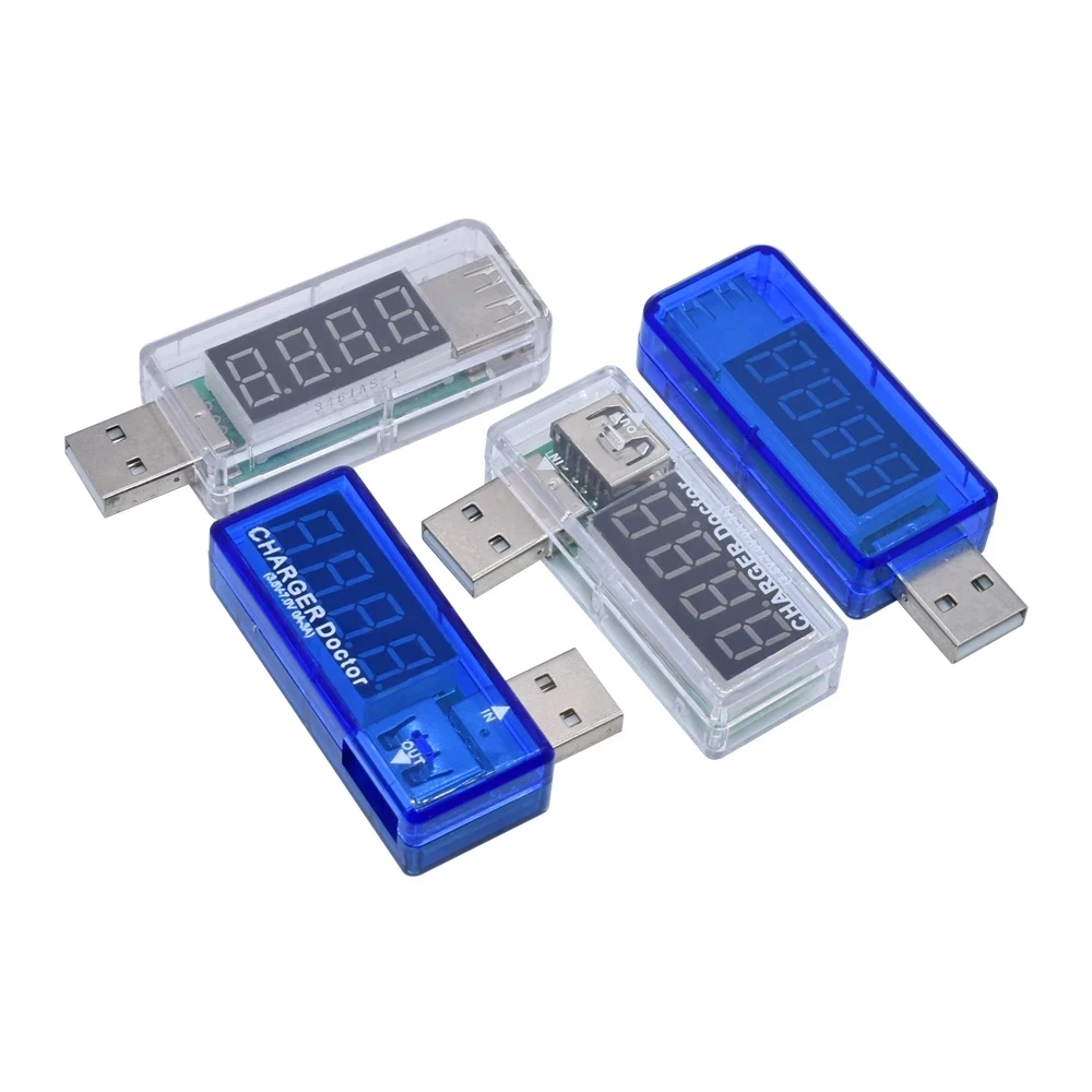 Цифровой USB-измеритель напряжения и зарядного устройства вольтметр амперметр -