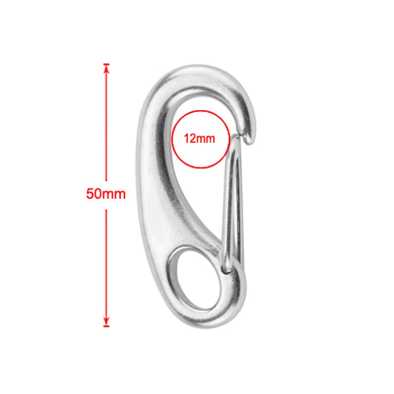 6 шт./лот пружинный карабин в форме яйца Многофункциональный Карабин для походов