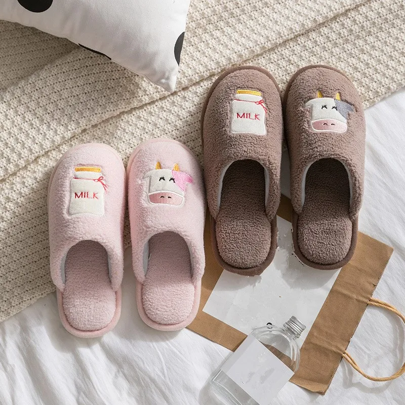 Шлепанцы для мальчиков и девочек зимние теплые Нескользящие на плоской подошве |