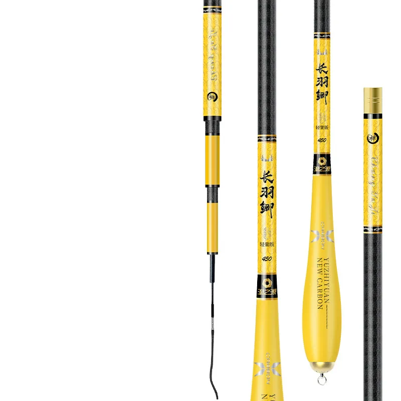 Enlarge 2.7m-6.3m Telescopic Angeln Canne 60T Carbon Fiber Super Hard Carp Fishing Rod Taiwan Wedkarstwo Olta Hand Poles Vara De Pesca