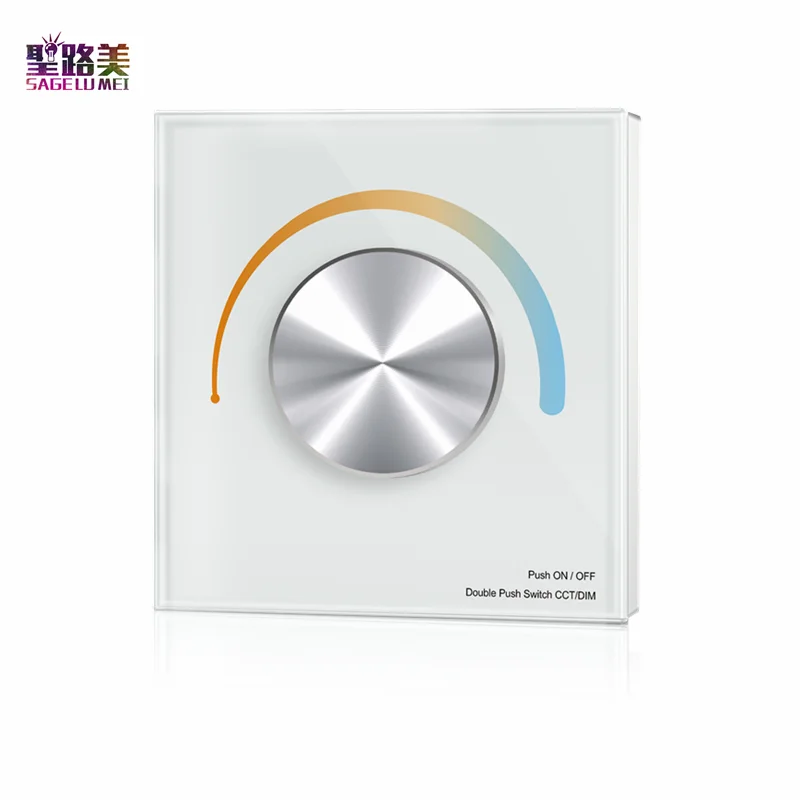 Флейта флейта одноцветная/cct/RGB стеклянная настенная поворотная панель DMX512