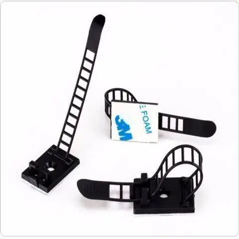 

Self-adhesive Wire Adhesive Clamp Holder Cable Organizer Cable Tie Wire Holder Back Adjustable Punching Computer Components