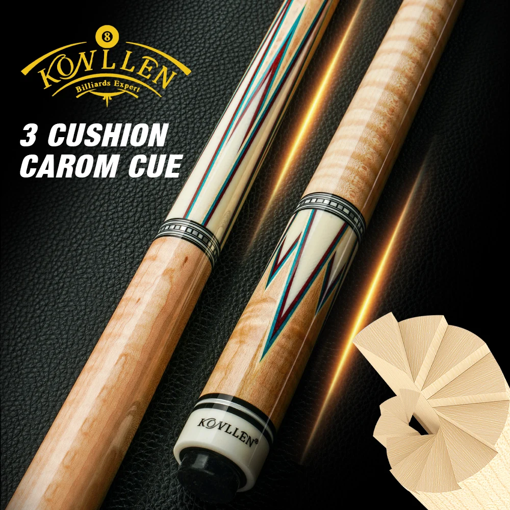 Наконечник KONLLEN Carom кий 3 12-12 2 мм 142 см кленовый стержень 3/8*8 | Спорт и развлечения