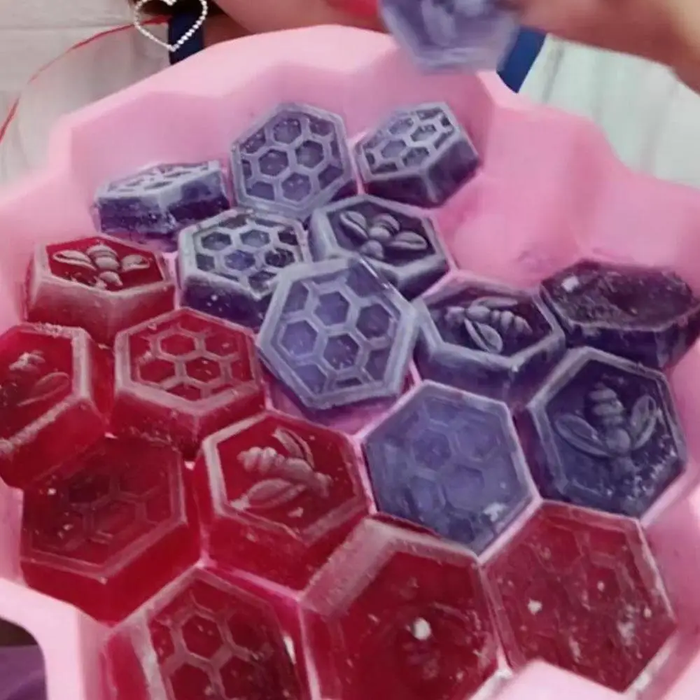 Silicone Moulds19 Mobile Bee Honeycomb Cake Chocolate Soap Icing Mold Candle Diy Beeswax Tools Bakeware | Дом и сад