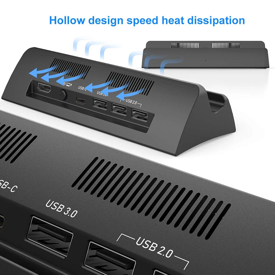 Vogek портативная док-станция для nintendo Switch с типом C к HDMI ТВ-адаптеру USB 3,0 2,0 зарядная док-станция Playstand зарядное устройство