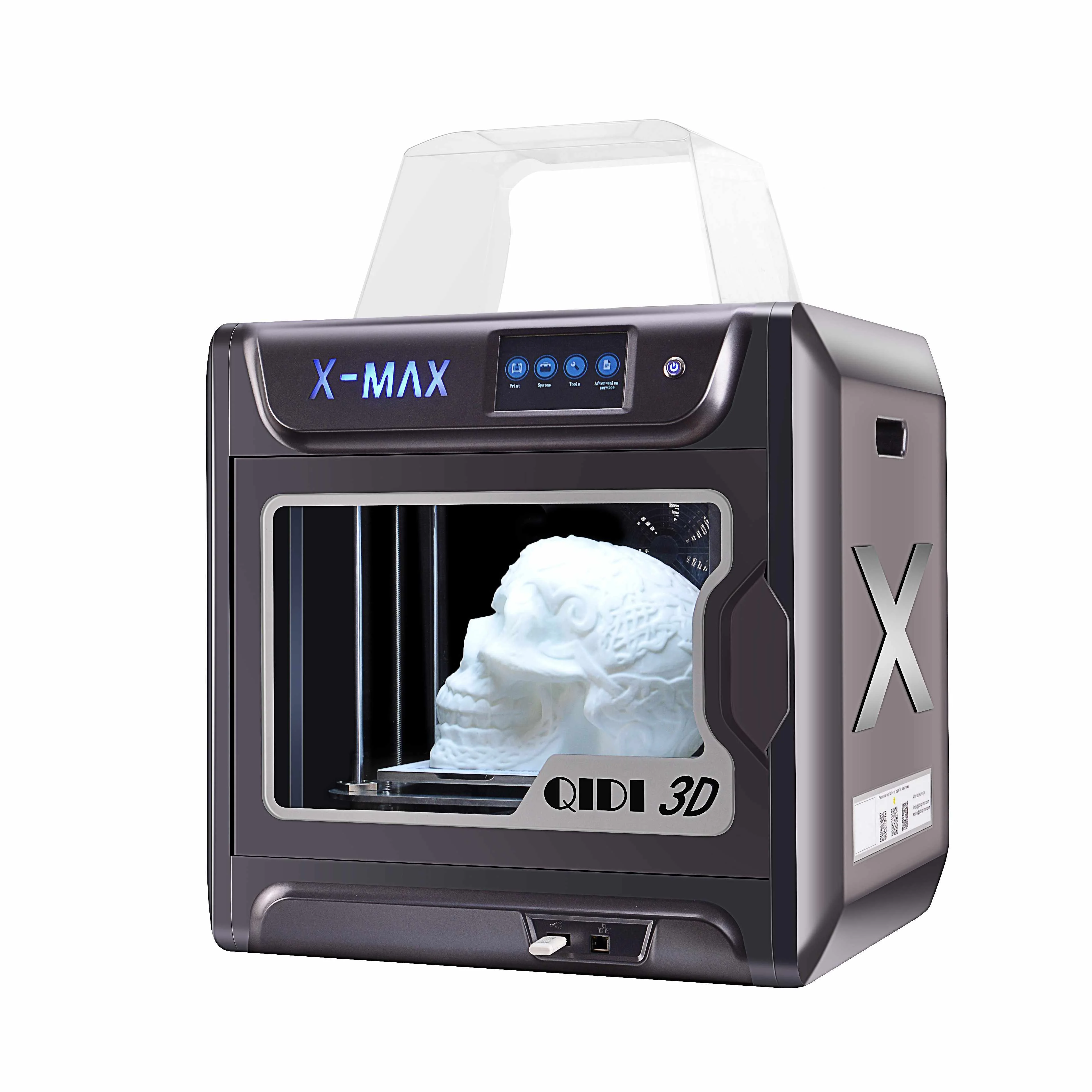 

QIDI X-MAX Industrial Grade Pre Assembled 3D Printer Kit 300x250x300mm Large Printing Area with Two Extruder / 5Inch Touch Scre