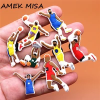 drop shipping 1pcs basketball all star shoe charms accessories westbrook embiid pvc shoes buttons curry sandals charm decoration