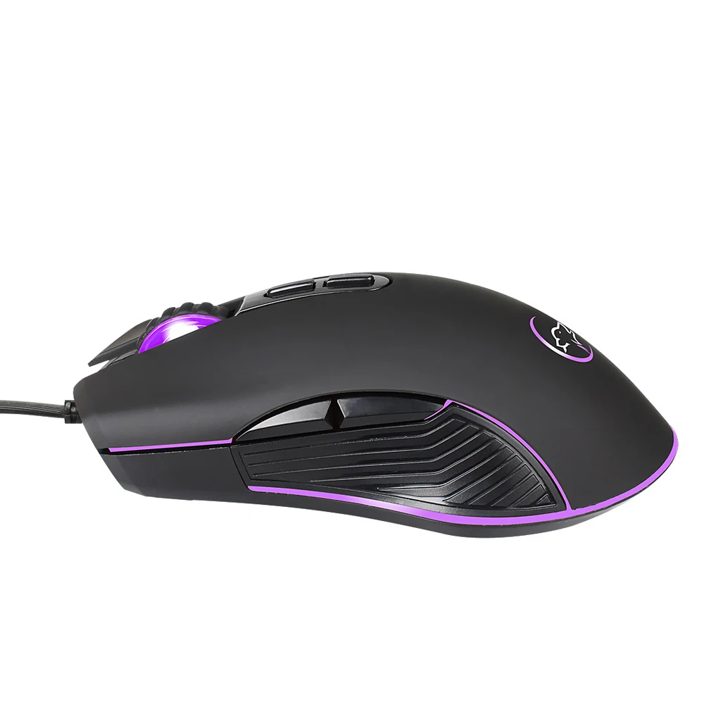 

YWYT Wired Mouse 4 Colors Glow 800/1200/1600/2400 DPI Desktop G830 7 Keys Gaming Mouse for Mac OS Windows 7/8/10/2000