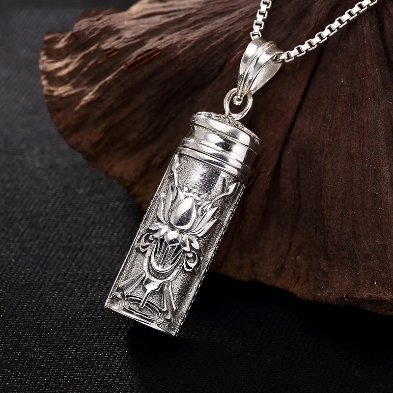 Подвеска из стерлингового серебра 925 пробы открывающийся индивидуальный