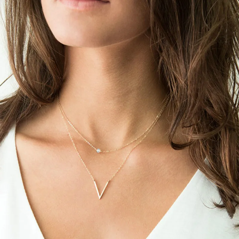 Женское ожерелье с подвеской в виде листьев сердца и Луны кристаллами для