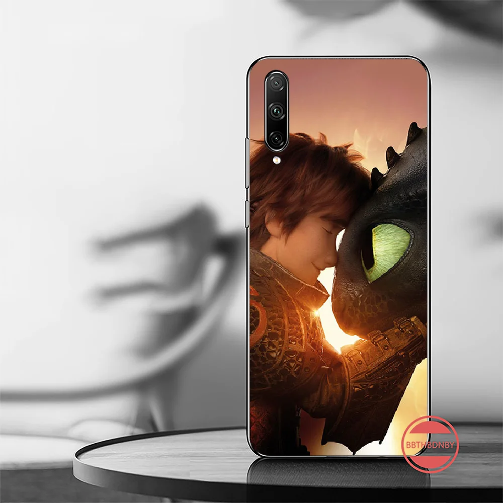 Как приручить дракона мягкий черный чехол для телефона Huawei Honor view 7a5.45-дюймовый