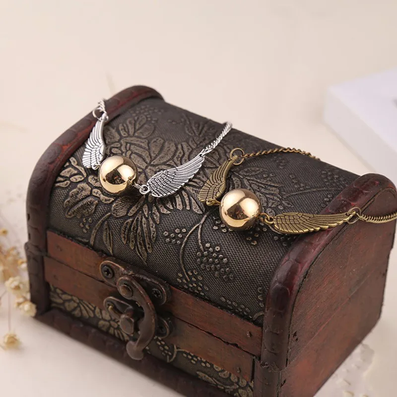 Золотистый Карманный Женский браслет Квиддич шар серебристого цвета