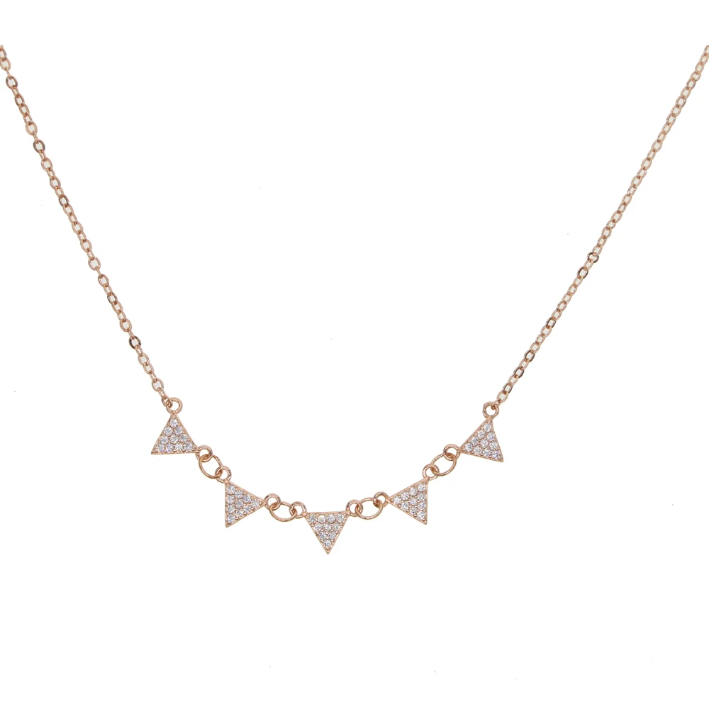 Цепочка женская короткая из серебра 925 пробы с фианитами | Украшения и аксессуары