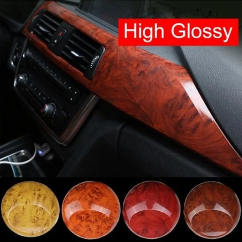 30 см * 1 м автомобильная пленка для салона деревянная зерновая наклейка ярко