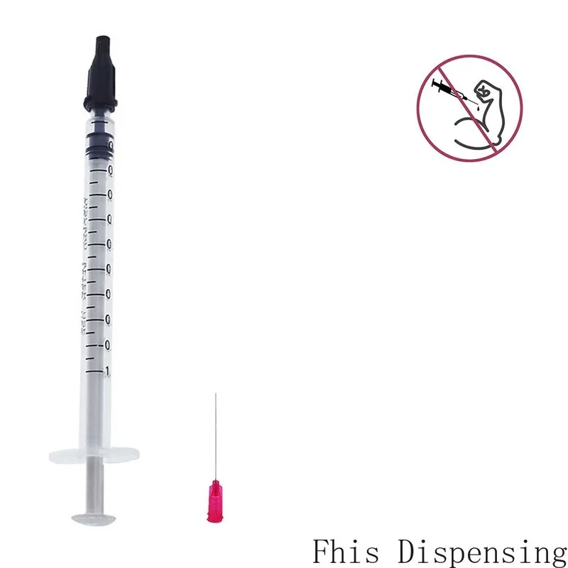 1ml/1cc Syringe Needle 25G 1.5 Inch Tip Dispensing Needles Sealing Cap Pack of 10 | Power Tool Accessories