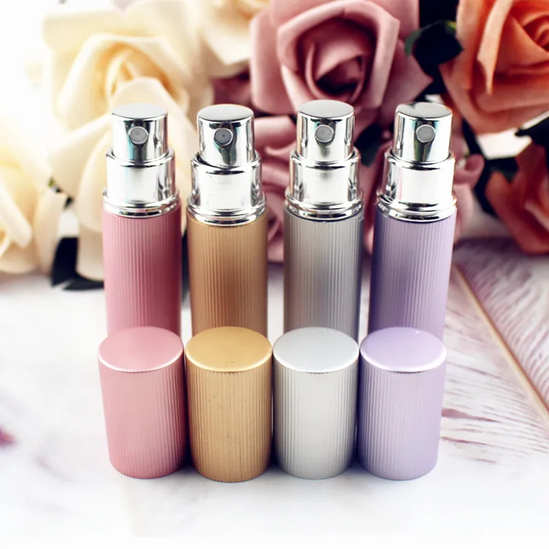 1 шт. 5 мл стеклянные флаконы для духов Пустой Алюминиевый распылитель парфюма