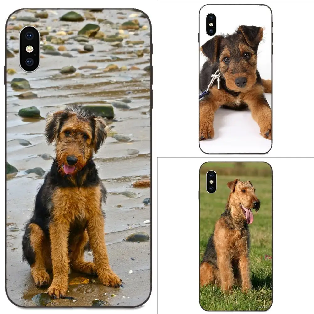 Прекрасный Airedale терьер собака для Apple iPhone 4 4S 5 5S SE 6 6S 7 8 11 Plus X XS Max XR Pro TPU крутой