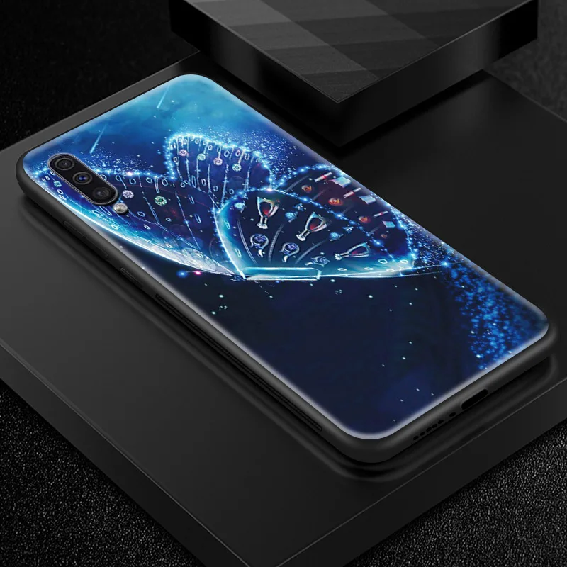 W323 Закаленное Стекло чехол для samsung Galaxy A10 A20 A30 A40 A50 A70 A80 A6S A8S J4 плюс M10 M20 M30 S9 S10+ рисунок животных Чехлы - Цвет: W323