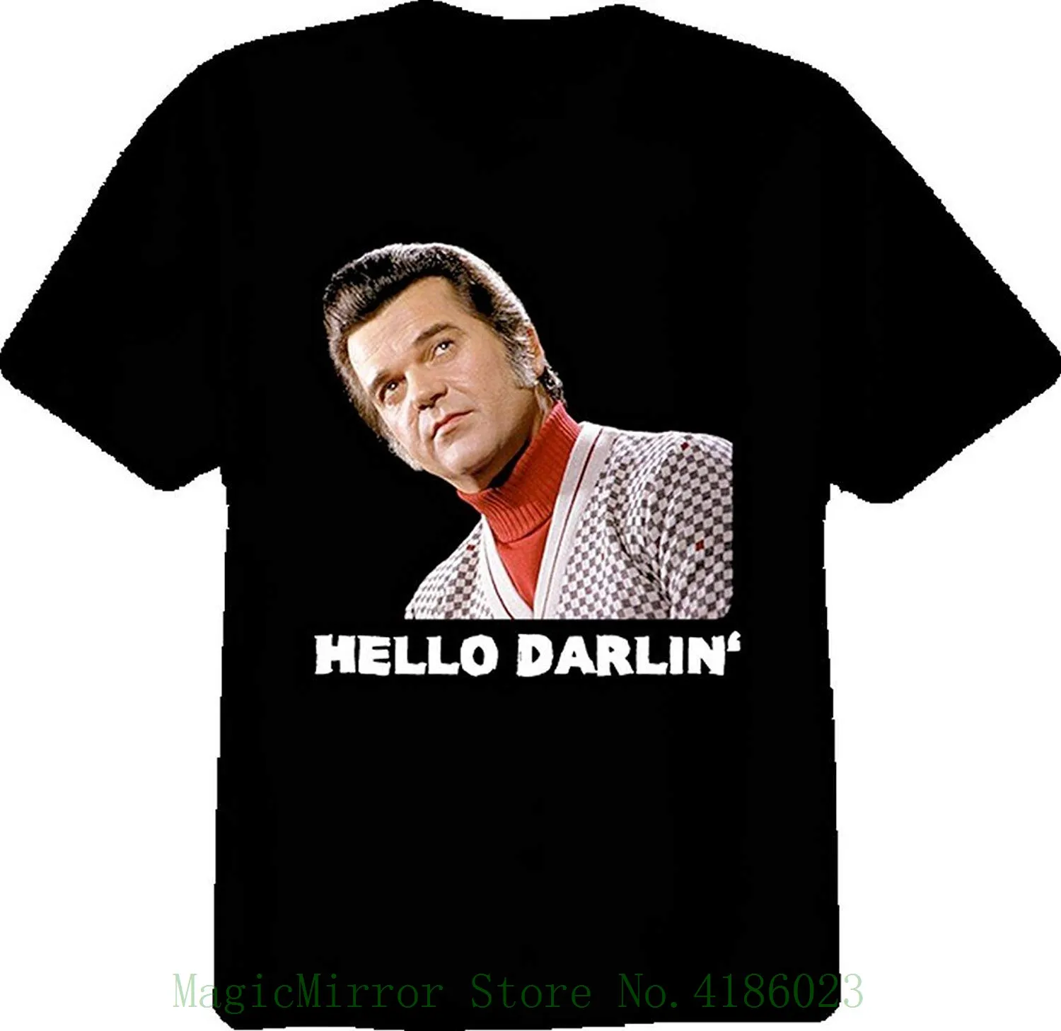 

Conway Twitty Country Music Star T Shirt Loose Cotton T-shirts For Men Cool Tops T Shirts