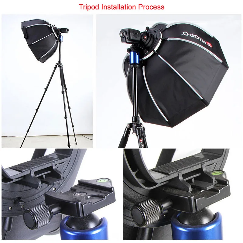 Портативный уличный восьмиугольный зонт софтбокс TRIOPO 55 см Speedlite для фонарика Yongnuo