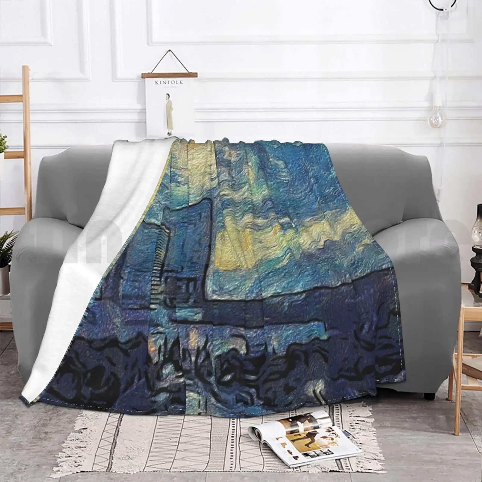 Звездная фотография супермягкая теплая тонкая картина Винсента Ван Гога