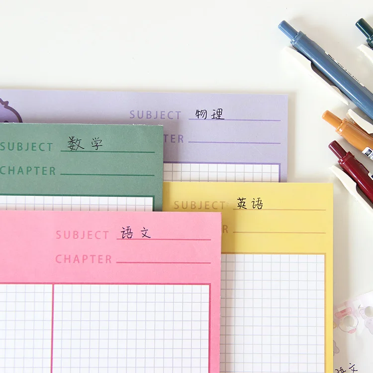 Блокнот SIXONE в клетку с авокадо клубникой 30 листов| |