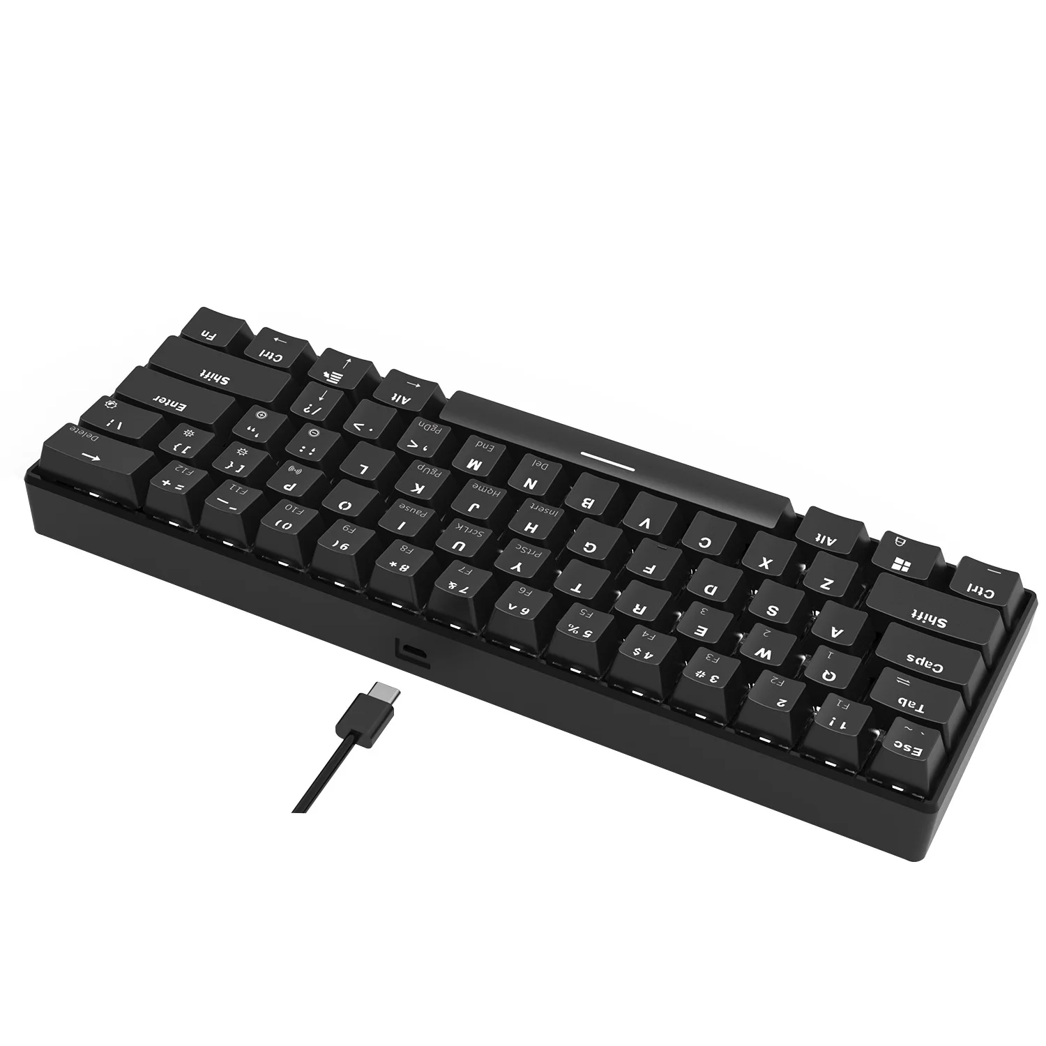 Ajazz I610T синий/черный/красный коммутатор 61 Ключи Bluetooth подключения USB механическая