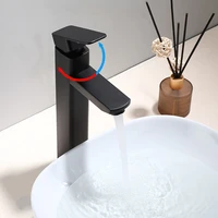 basin faucet black cold and hot water mixer bathroom sink faucets stainless steel bathroom faucet deck mounted basin mixer tap