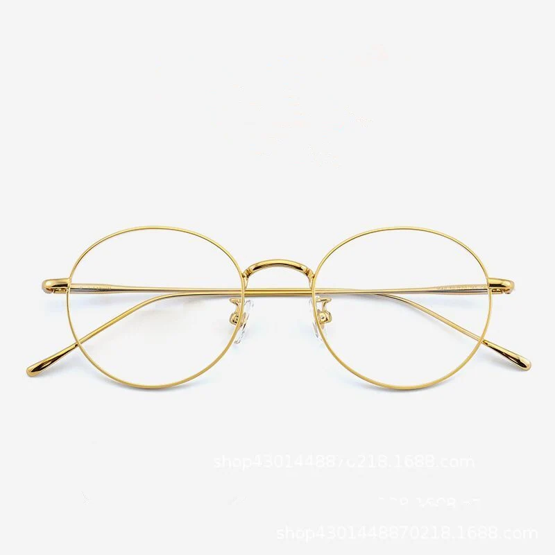 

Retro Round Titanium Glasses Frames Men Myopia Reading Computer Vintage Eyeglasses Women Oculos De Grau Lentes Opticos Mujer