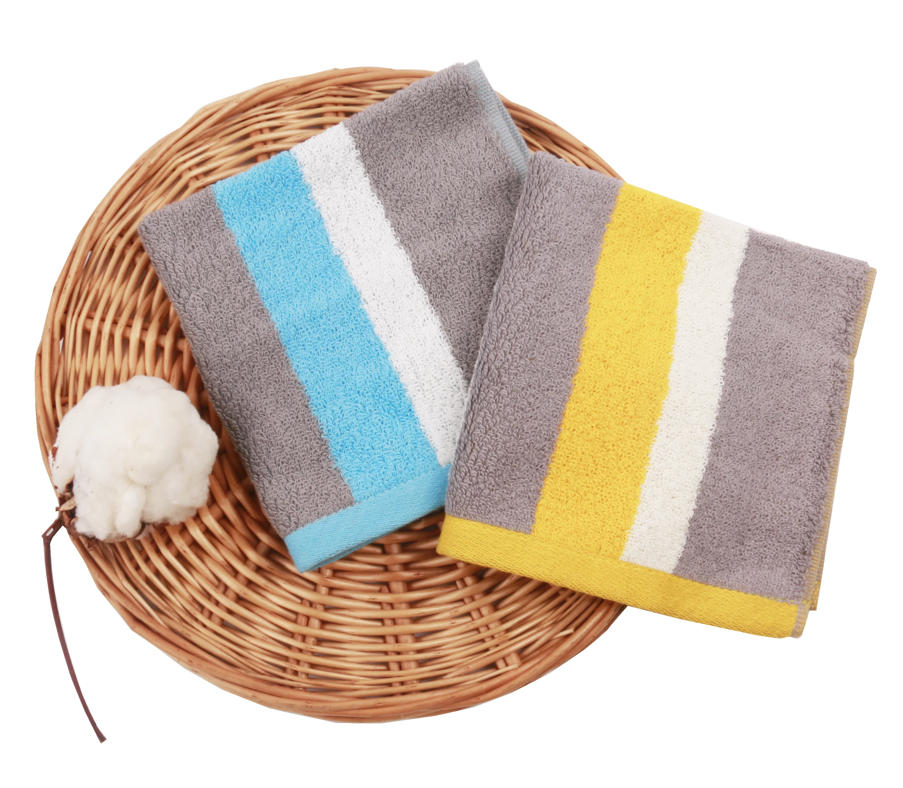 

SDJF 100% Pure Cotton Hand Towel Bath towel Soft For home For adult For Man For women Bath towel set Terry Stripe Towel