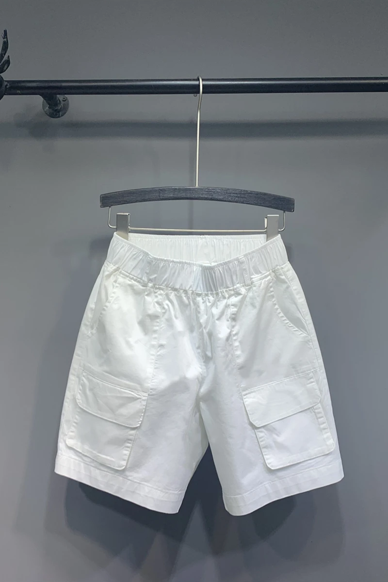 

Jeans Short White Female High-Waist Femme Plus-Size Summer Women Pocket DM001
