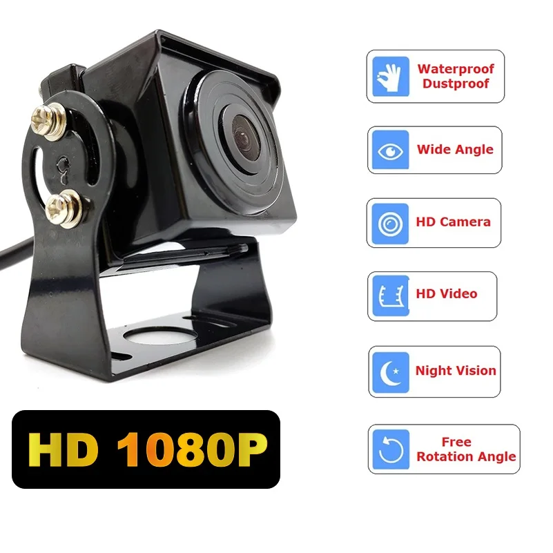 Автомобильный видеорегистратор экран 7 дюймов HD 1024x600P IPS AHD 2 канала камера для